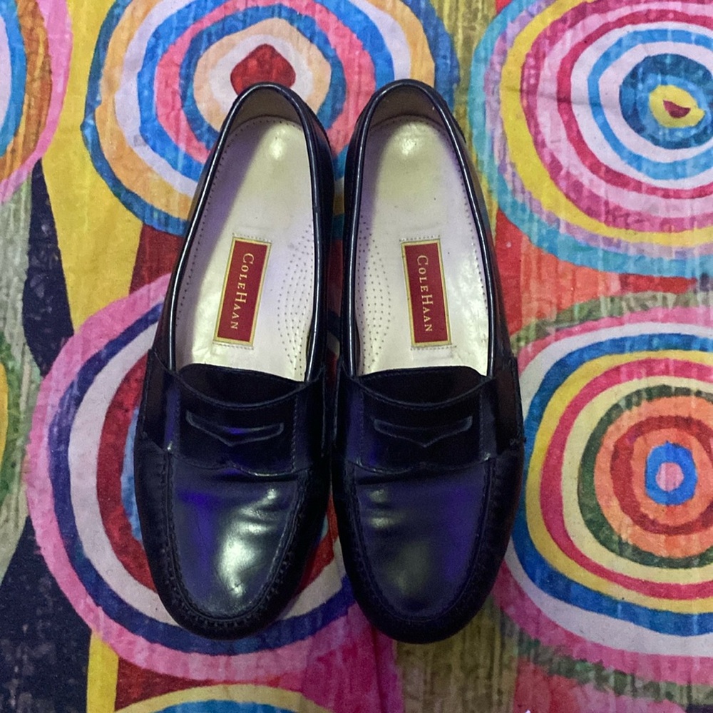 Cole haan black loafers